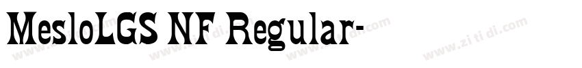 MesloLGS NF Regular字体转换